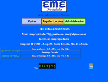 Tablet Screenshot of emepropiedades.com.ar